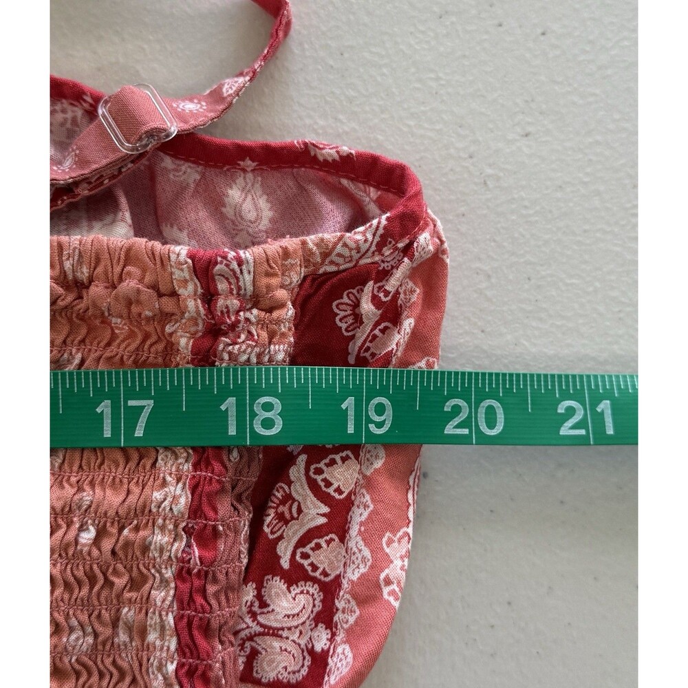 Women Boho Patchwork Bandana Paisley Tiered Sundress Picniccore Prairie Sz Lg - Picture 8 of 9